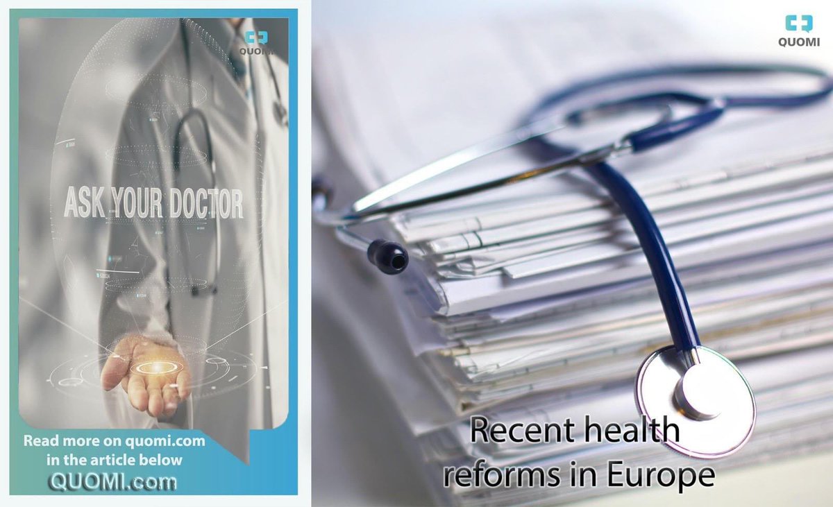 What are the recent reforms in Europe that have sought to reduce barriers to universal, sustainable and adequate health coverage.
quomi.com/healthcare/rec…
#quomihealthcare #quomiprofessionals #quomihealthcare #doctornurse #healthreform #healthcare #HealthcarePolicy #MedicalCareer