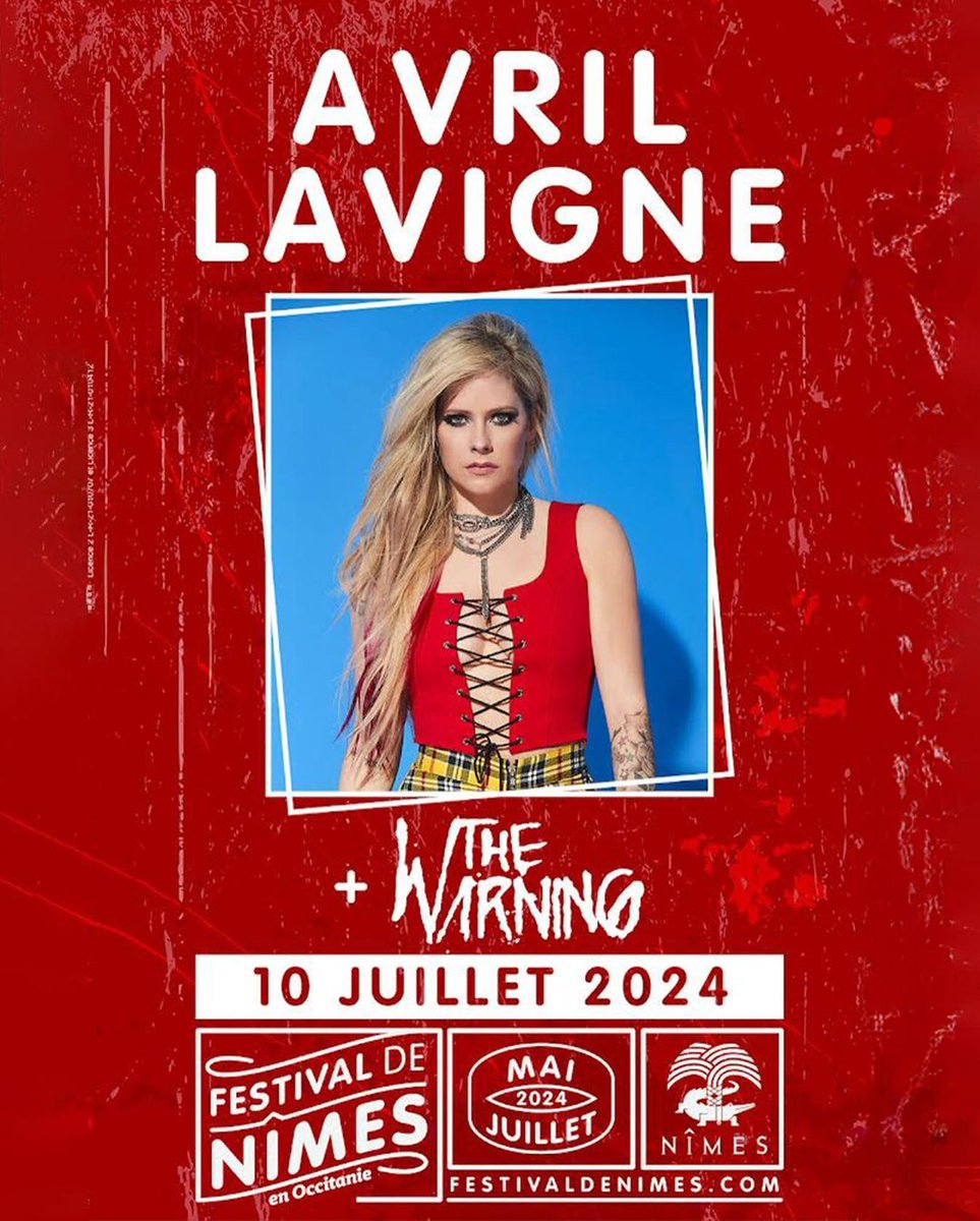 ⚡️New Festival Announced⚡️

@TheWarningBand2 will be opening for @AvrilLavigne at the @FestivalDeNimes in France, on July 10th

#TheWarning #TheWarningBand #FestivalDeNimes #PRSGuitars #SabianCymbals #SpectorBass