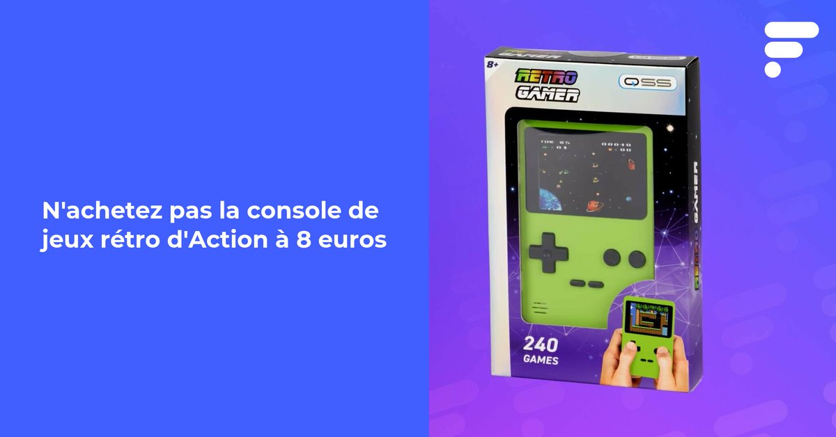 Action casse les prix sur sa console rétro : 7,95 euros ! Malheureusement, impossible de recommander l'achat
👉 l.frandroid.com/2AD