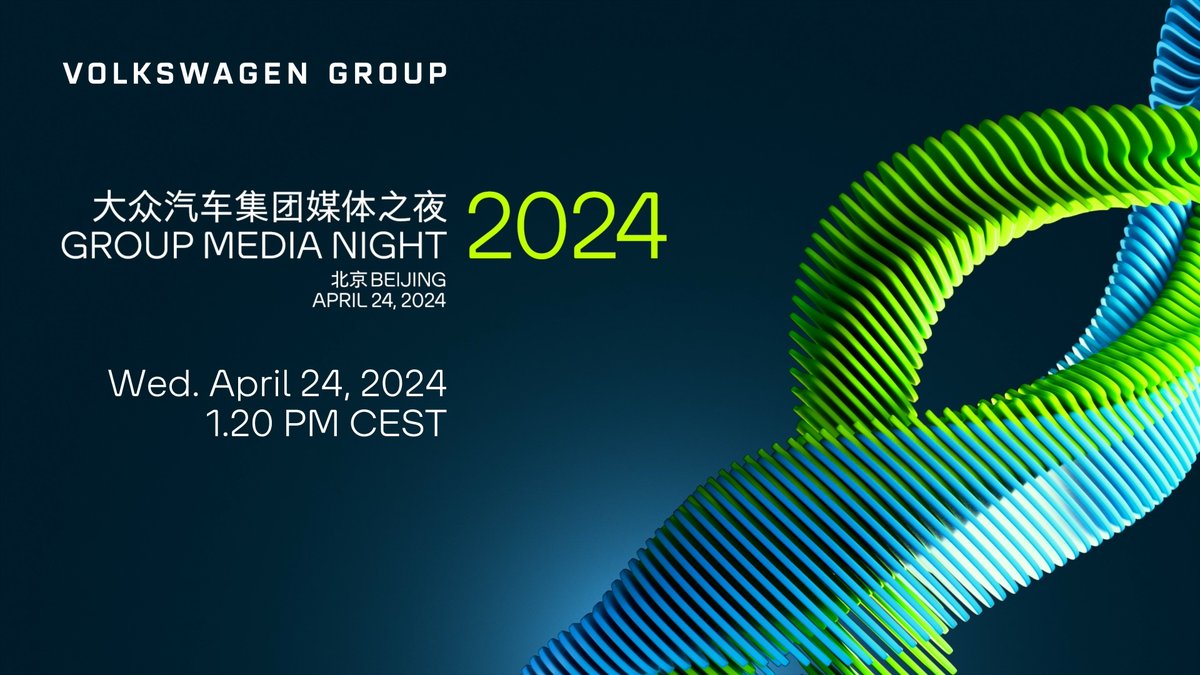 📢 In a few hours! Join our Beijing Auto Show livestream: we are going to share our strategy and progress in China with two CEOs, Oliver Blume and Ralf Brandstätter. ⚡ See you there: rb.gy/7vjubv