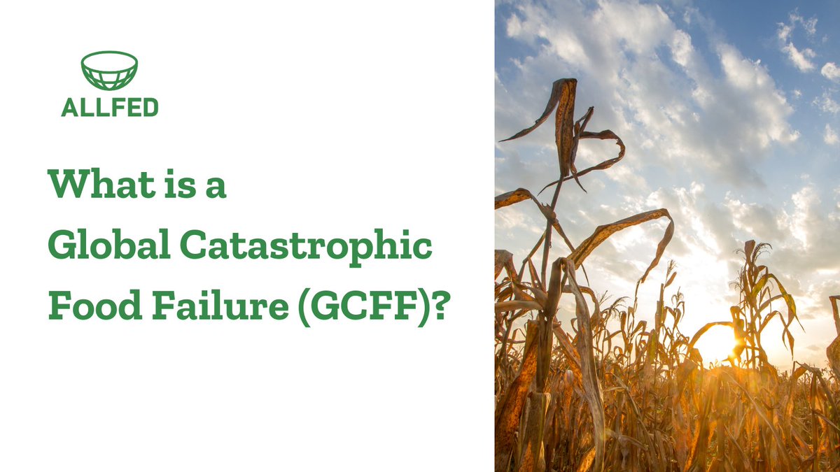 Working towards a #ResilientFuture requires us to collaborate to understand the vulnerabilities in our #GlobalFoodSystem. The concept of #GlobalCatastrophicFoodFailures recognizes that food security can be globally threatened by many factors. 🧵1/8