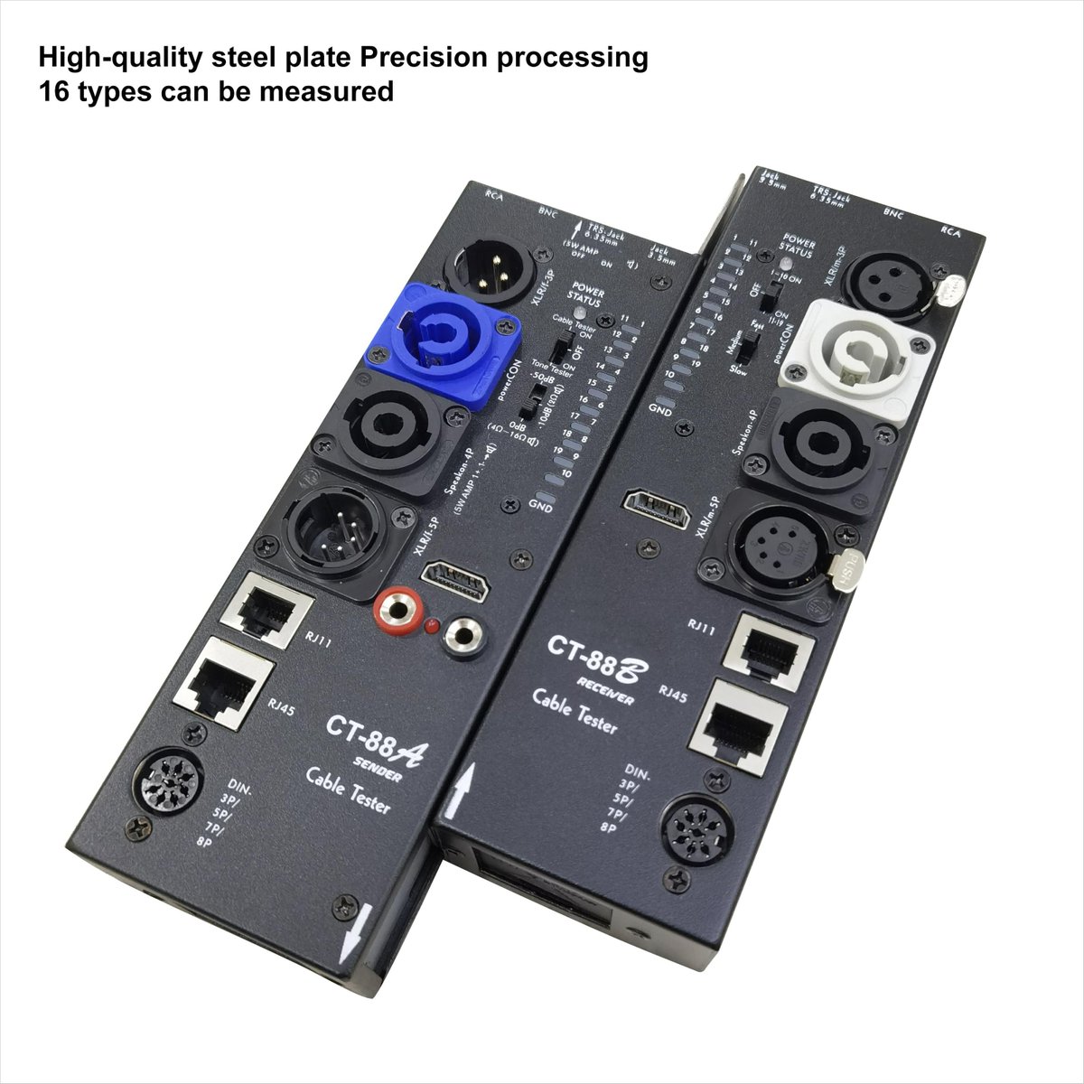 AmyChen0401's tweet image. Detachable Advanced Cable Tester Line Audio Cable Checker and Finder 10-Way Switch Wire Tracker with LED Indicators, Separate Working Mode, Rectangular.
Model: CT-88 cable tester.

Many types for you to choose

E-mail: amy@vertex-audio.com
Whatsapp: +86 15757857457
#cabletester