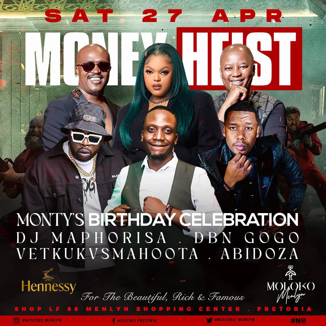 #rich4everSaturdays @Moloko_Menlyn rocking 
#MontysBirthdayCelebration 
Be there or be told cause it’s going to be a Mazza🔥🔥🔥🔥🔥