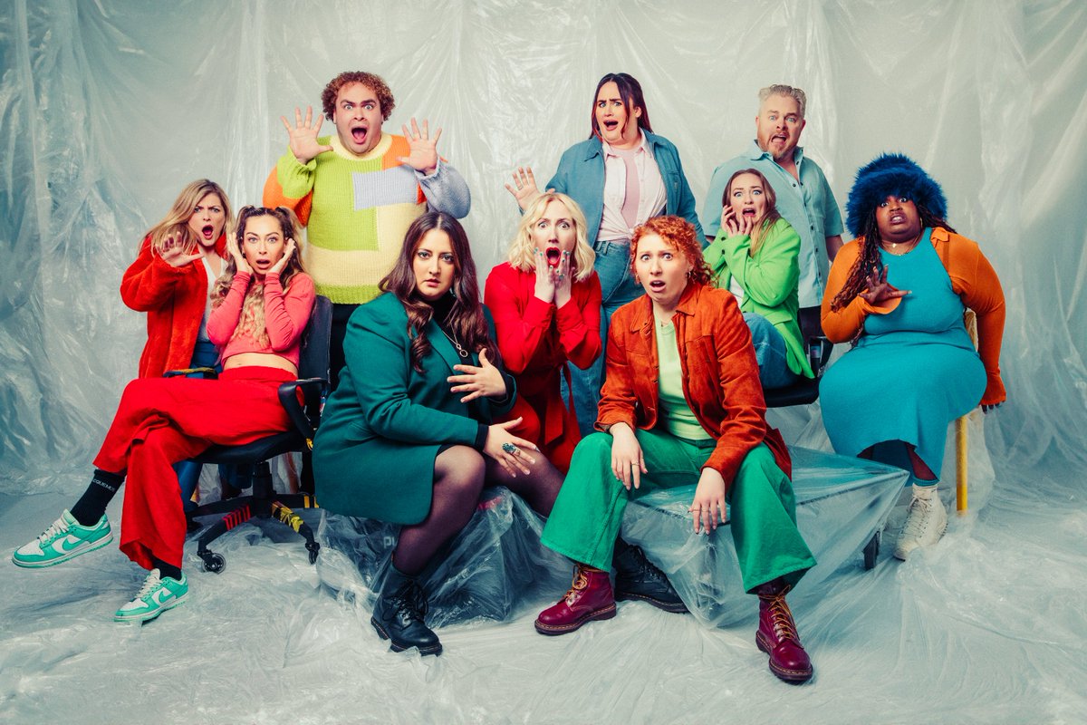KathyStellaMP's tweet photo. 🔎 Time to reveal our West End cast! 🔎

🕵️‍♀️ @BronteBarbieee - Kathy
🕵️‍♀️ @BexHinds - Stella
🎙️ @ImeldaWarren_G - Erica+
👨 @ElliotBroadfoot - Justin+
✍️ @hannahjanefox - Felicia/Patricia/Horatio
🚓 @ElliotteWNDure - DI Sue Shaw
👨 @Bobbyben - David Slatter+ https://t.co/96DyWlmLsT