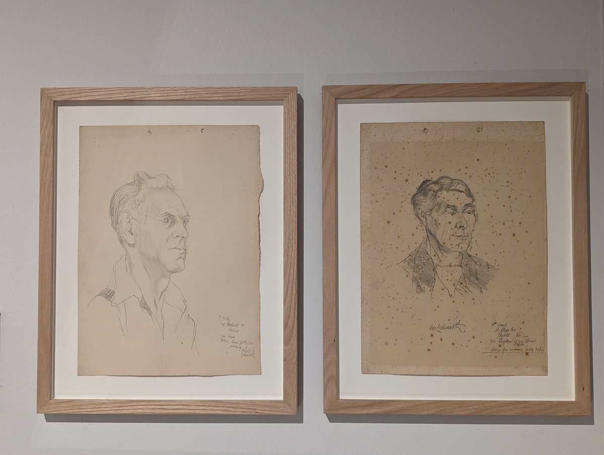 EBMuseum's tweet photo. #WildsmithWednesday Brian Wildsmith was an enterprising young man and at the age of 17 he arranged with @ChronOnline to draw and interview miners, and other local people, for the newspaper. This helped him understand that he could earn money from his art. https://t.co/2WZmacCg4F