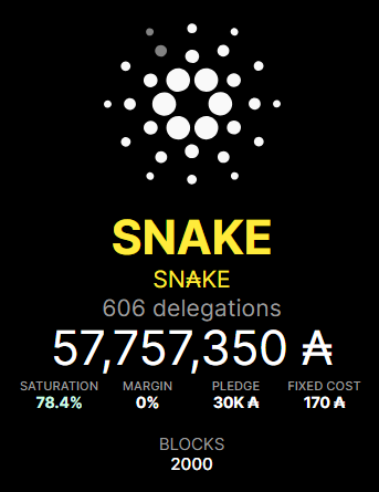SN₳KE Pool - Ticker SNAKE tweet media