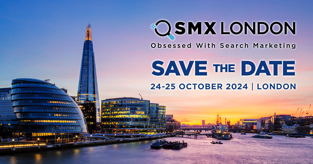Are you obsessed with search marketing? So are we! And we can’t wait to be back in London.

👉 ow.ly/BRle50RmU8o

We already have an amazing lineup of speakers that will guarantee learning and networking on the highest level. 

#smxlondon #searchmarketing #SEO #PPC