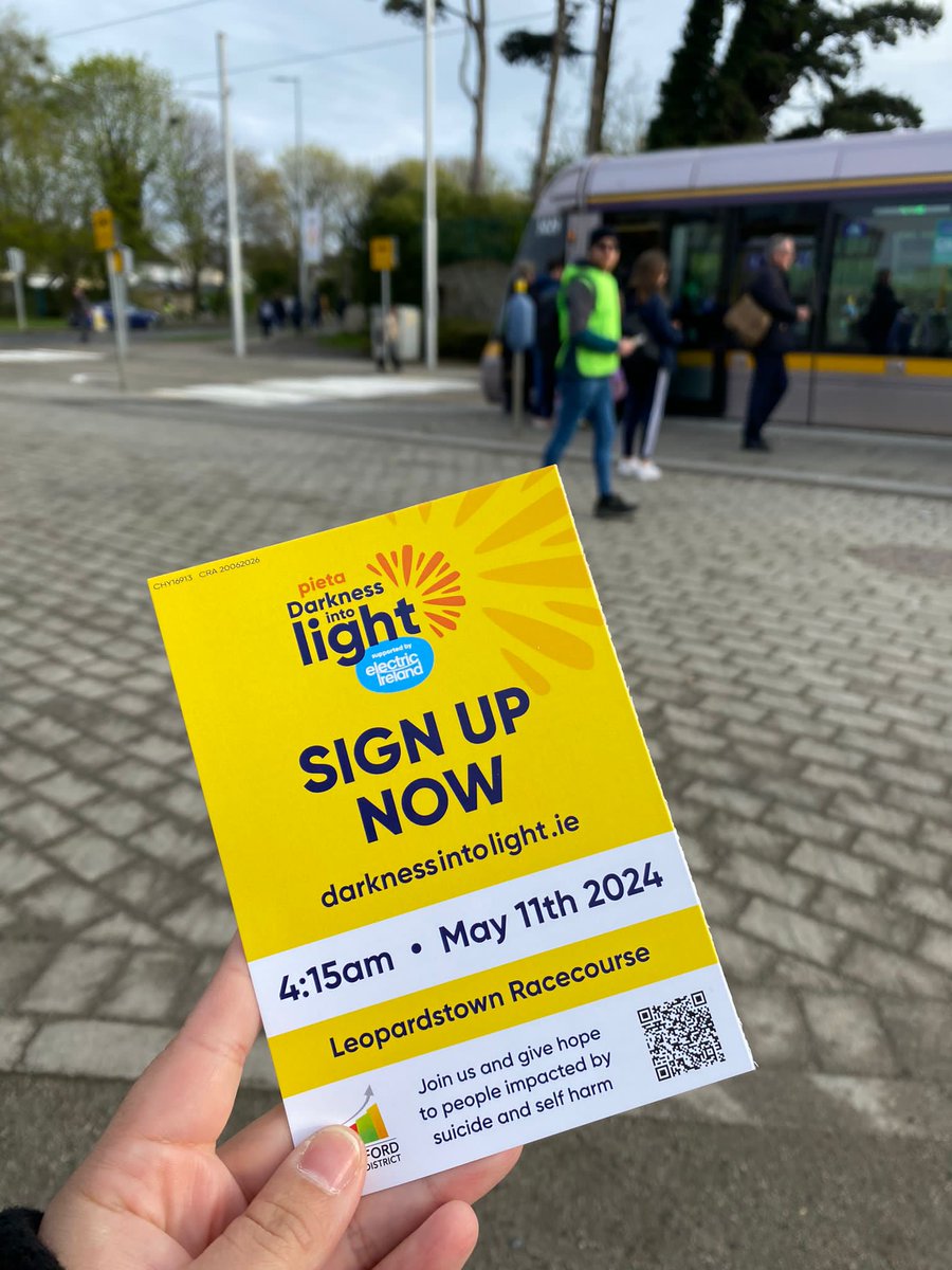 A huge thanks to Gareth Grehan and the team at @MastercardIRE in the District for helping with our sign ups for Darkness into Light which takes place on May 11th around the race track in Leopardstown Racecourse. Sign up now at tinyurl.com/mw3rr8s9 #dil24