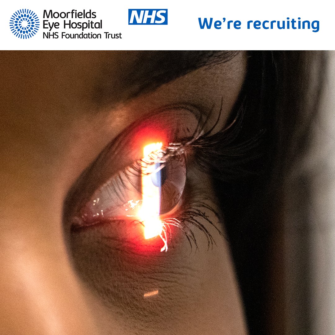 Have you always wanted to start a career in healthcare? We have a wide range of fantastic opportunities at Moorfields Eye Hospital, including entry level roles such as Assistant ophthalmic vision science practitioner. To apply visit: bit.ly/3vV3sFm