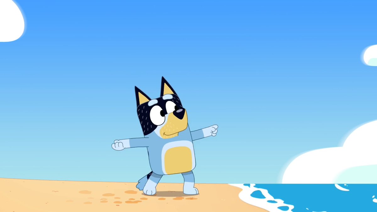 OfficialBlueyTV's tweet photo. "Why do we have to learn to throw properly?"
"So you can throw things really far..."

#Bluey https://t.co/0PnFG9mvmQ