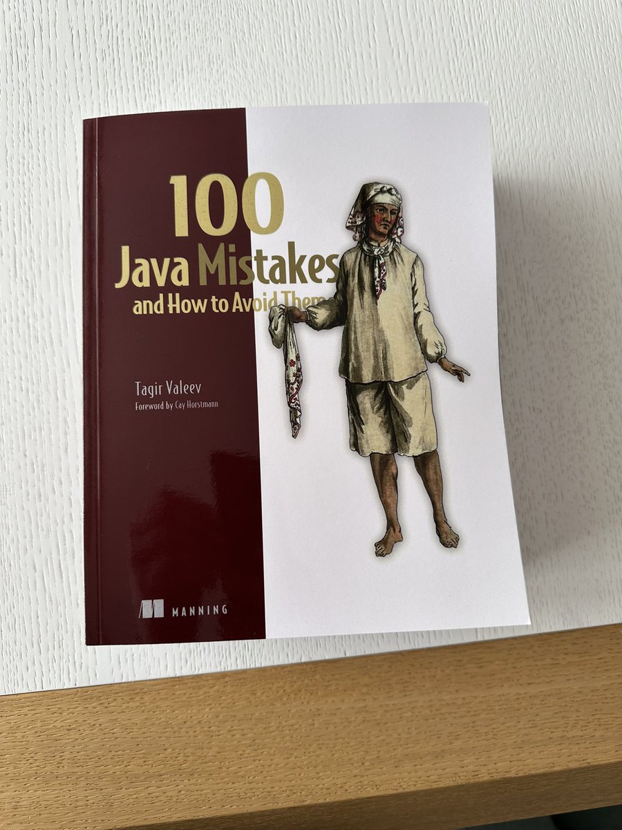 Just got my copy of “100 Java Mistakes and How to Avoid Them”. @tagir_valeev are you coming to JPrime in May by any chance? Would love to have it signed from the author