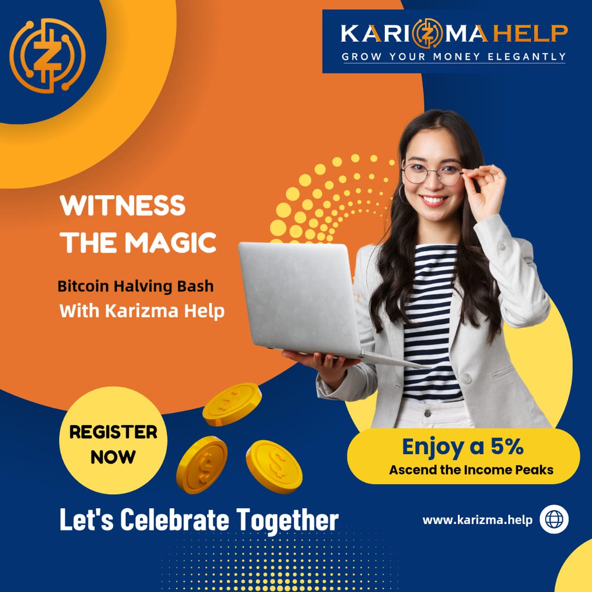 Witness the Magic
Bitcoin Halving Bash with Karizma Help
Let's Celebrate Together
Register Now !!
karizma.help

#BitcoinHalving #KarizmaHelp #CryptoParty #CelebrateTogether #peertopeersupport