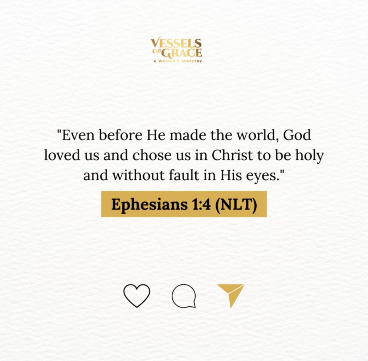 vessels_grace's tweet image. As you already know, we are reading the book of Ephesians this month together with Pastor @augustaozabor and her #FaithBookClub ladies. 
Scripture for this week is Ephesians 1:4. We just can’t seem to get to get past  chapter 1. What a book!

#vesselsofgrace
#vog
#vogsistahood