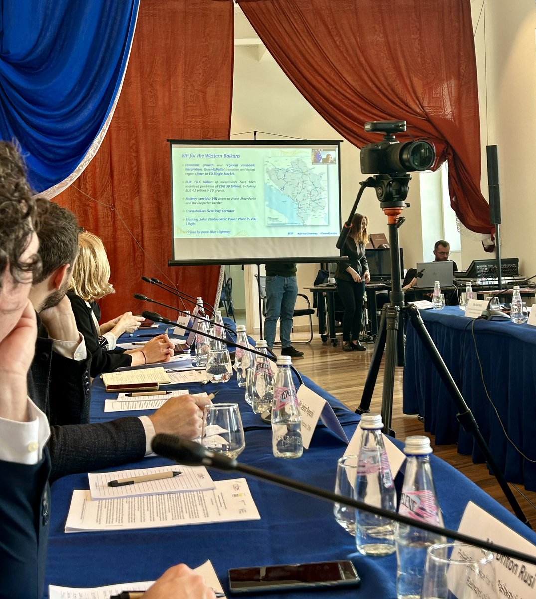CDIAlbania's tweet photo. @MBousquetEU @eu_near 

“#GlobalGateway brings in policy reforms, regulatory action and investments”

Global Gateway is implemented in the Western Balkans through the Economic and Investment Plan (#EIP).

#EU2024BE #BerlinProcess10 https://t.co/5kaouLiyyq