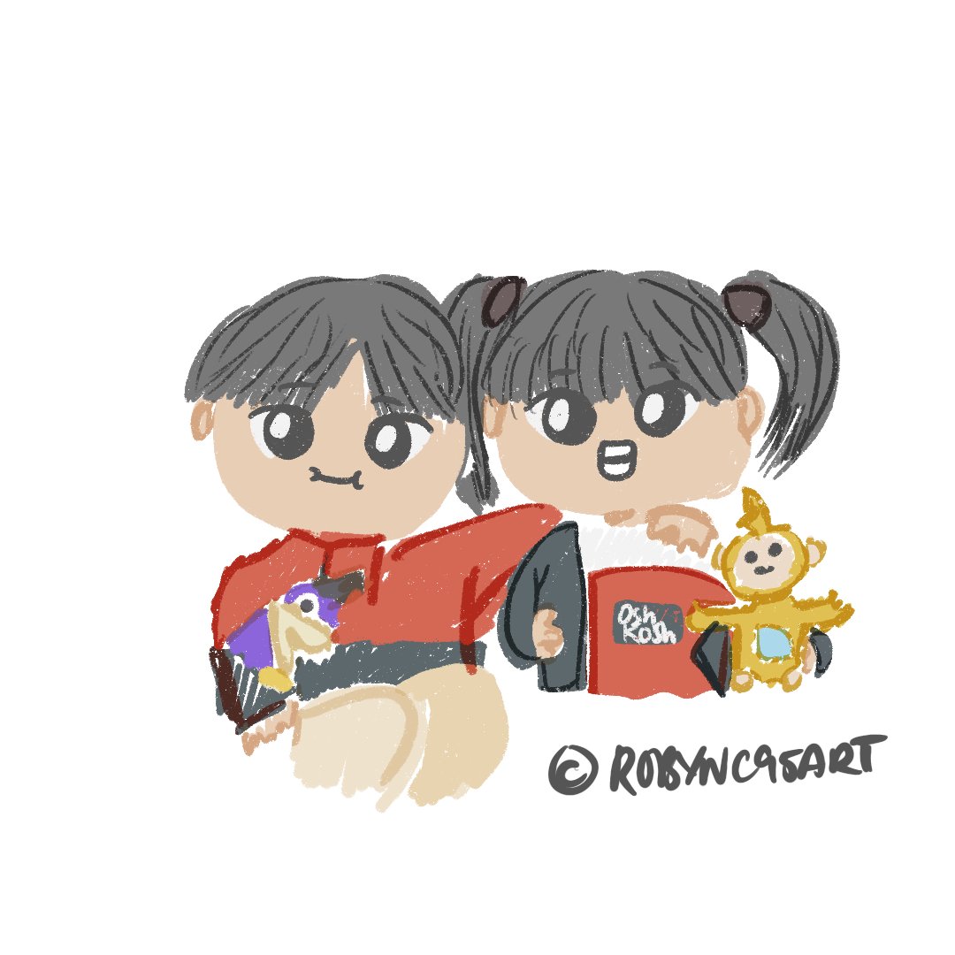 National Siblings Day post before the month ends, did a drawing of one of my childhood pics with my older brother! #digitalart #digitaldrawing #illustration #procreate #nationalsiblingsday #siblings #chibi #chibiart #chibiartstyle #chibiillustration