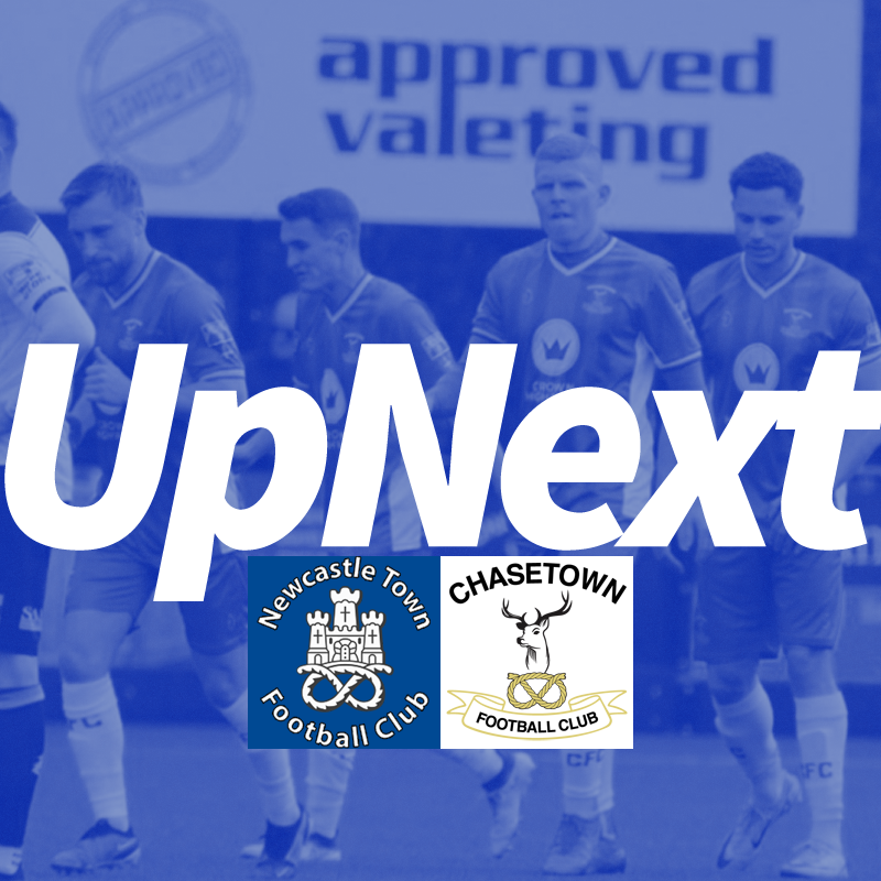 Up Next:

🏆 The Pitching In Northern Premier League West
⚽️ Newcastle Town vs. Chasetown
⌚ Saturday 27th April 3.00pm
🎟 Adults £10 Conc. £6 U16 £1 U12 Free
🏟 Red Industries Stadium, Newcastle Under Lyme ST5 3PH