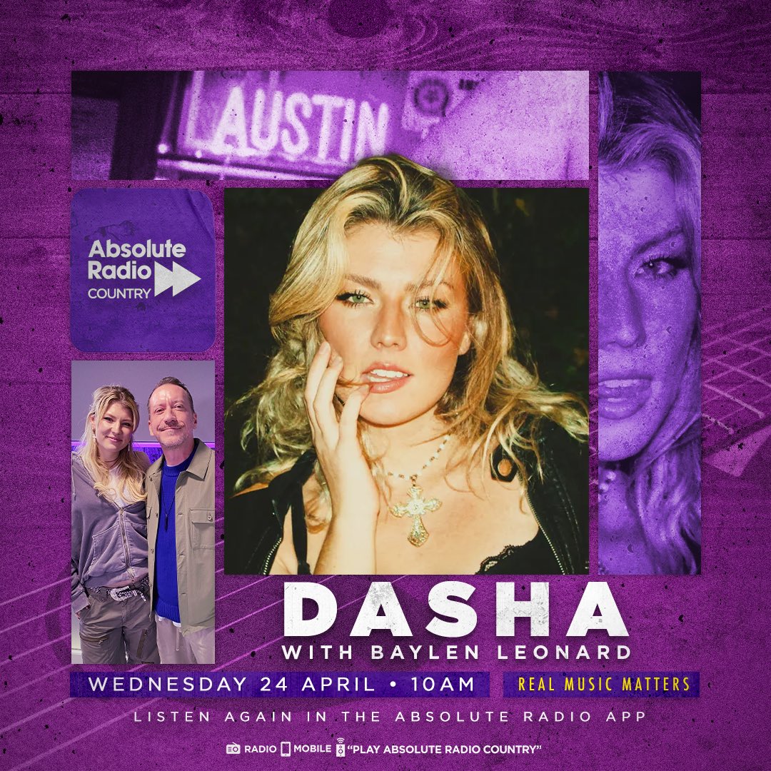 Not only does @HeyBaylen have your No Repeat Guarantee from 10am, he’ll also be catching up with @dasha__music. They’ll be talking all about Dasha’s viral hit “Austin”, her Country influences and more. Listen or catch-up: 👉 bit.ly/AbsoluteRadioC…