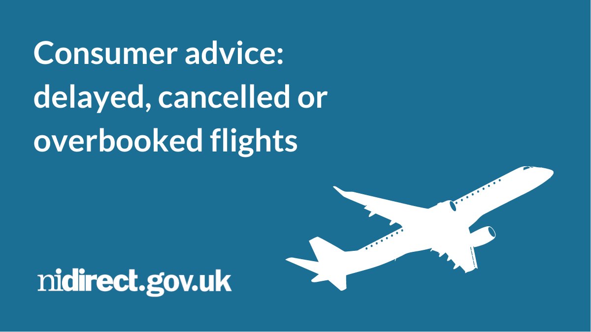 It’s important to know your rights if your flight is delayed, cancelled or overbooked . You may be entitled to compensation. Find out more: nidirect.gov.uk/articles/delay… @TSSNI