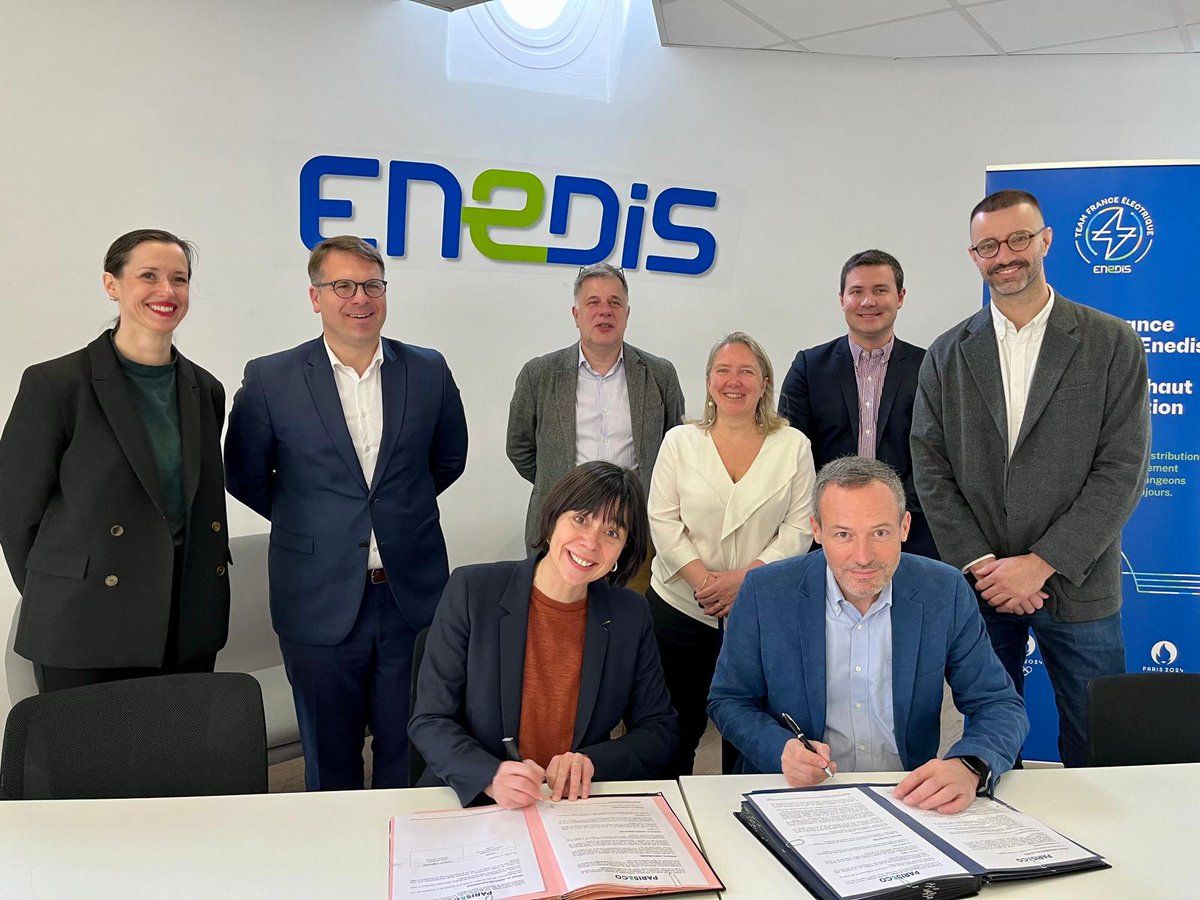 Partenariat renouvelé avec <a href="/Paris_and_Co/">Paris&Co</a> 🤝
En tant qu'acteur de la transition écologique, @Enedis accompagne les startups de l'incubateur dans leurs projets d'innovation et de transformation urbaine parisienne en partageant notre expertise du domaine énergétique 💡