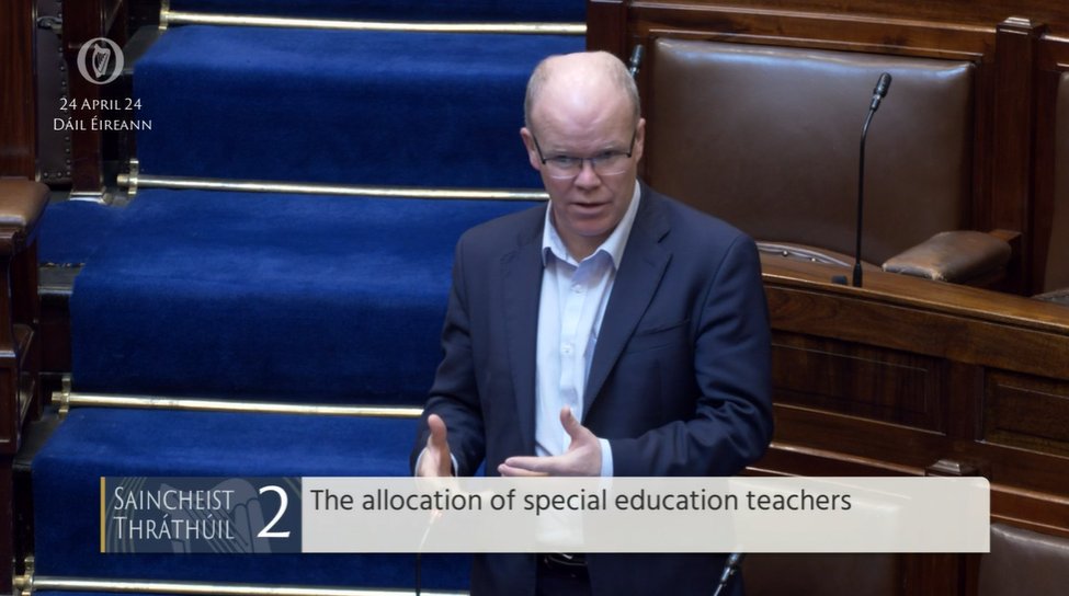 #Dáil Topical Issue 2: Deputy Peadar Tóibín @Toibin1 - To the Minister for Education - To discuss the allocation of special education teachers. #SeeForYourself bit.ly/2wRX0Aj