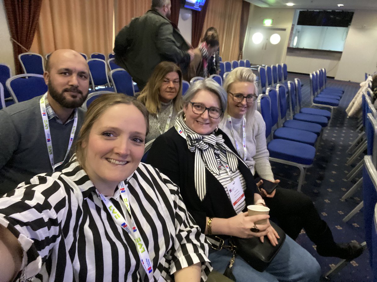 Rabble rousers sitting at the back, ready and waiting for day 2 of #RCNED24. Day 1 was full of interesting speakers, hoping day 2 is the same. @LCH_CET @Helen_M_Rowland @HayleyIngleson @Haq026 @LCHNHSTrust