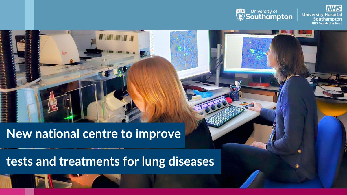 Exciting news! 🎉 Southampton researchers will co-lead a new national centre to improve tests and treatments for rare lung diseases. The research centre is funded by £9.4 million from @lifearc1. Read more: research.uhs.nhs.uk/news/new-natio…