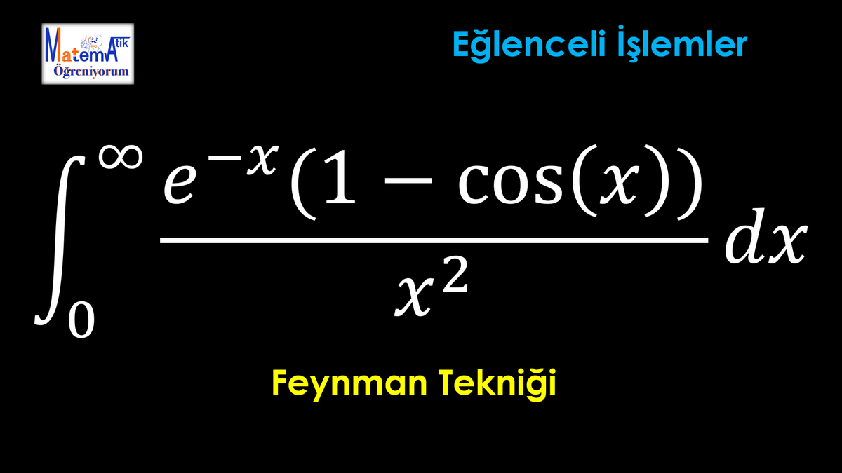 Yeni video yayında.
İyi seyirler...😉

İki adımda Feynman Tekniği!

#math #matematik #integral #logarithm #proof #limit #factorial #taylorseries #euler_mascheroni_constant #binomial_theorem #eulernumber #etafunction #zetafunction #feynmantechnique 

youtu.be/dTDYjIm4OfY?si…