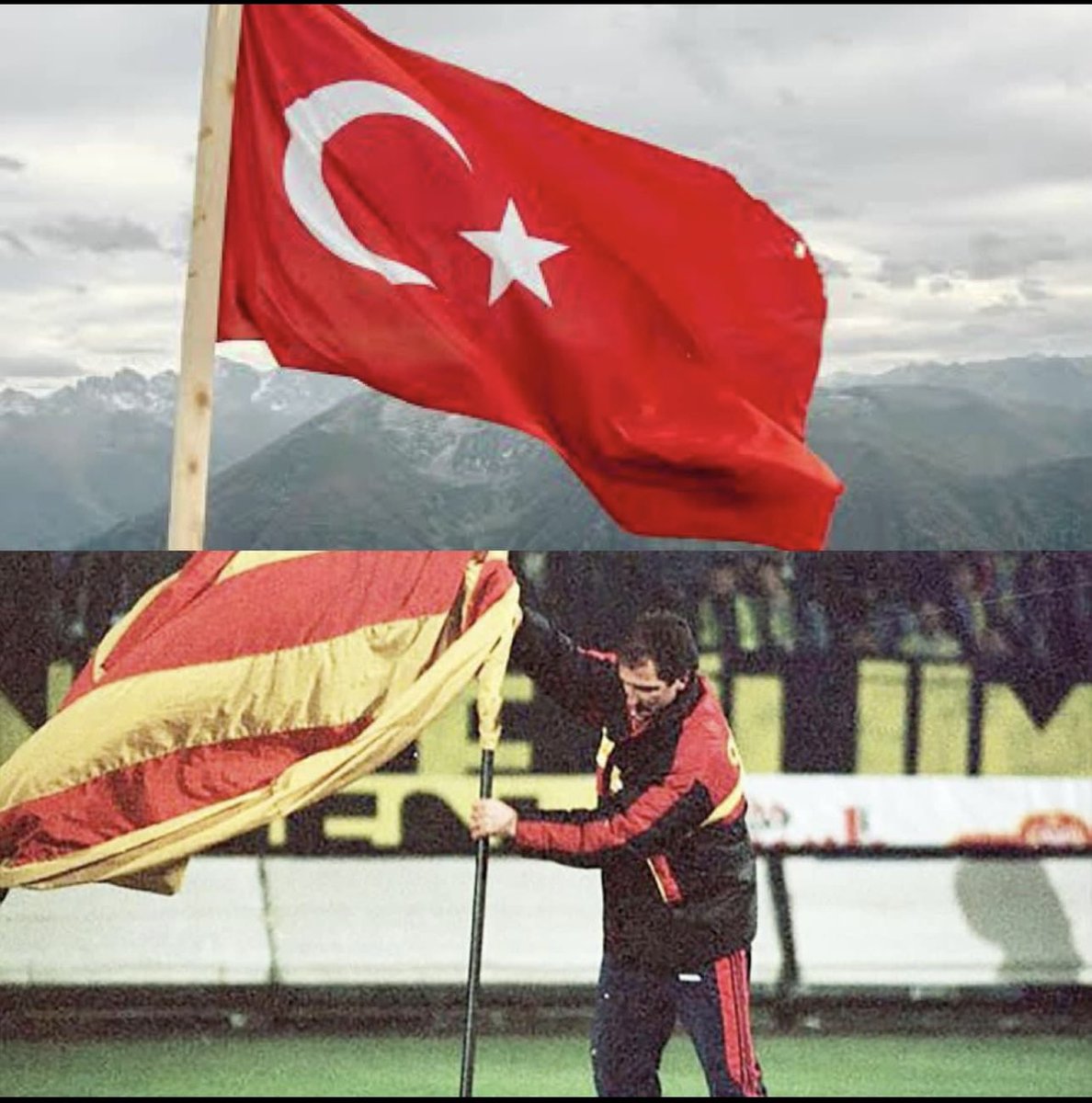 Bu bayrak inmez, bu bayrak çıkmaz. 😉💛❤️ 24.04 1996