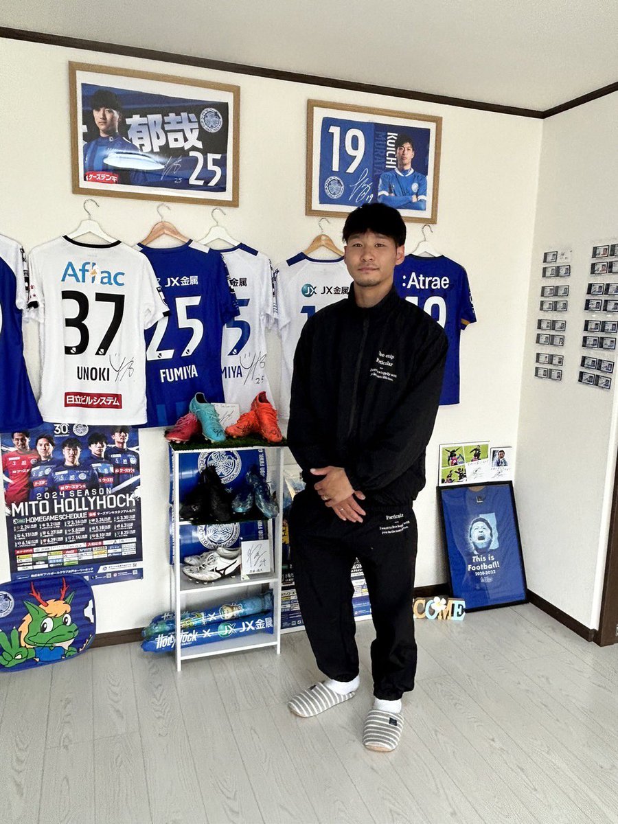 #水戸ホーリーホック　#梅田魁人　選手がお越しくださいました。
ありがとうございました。