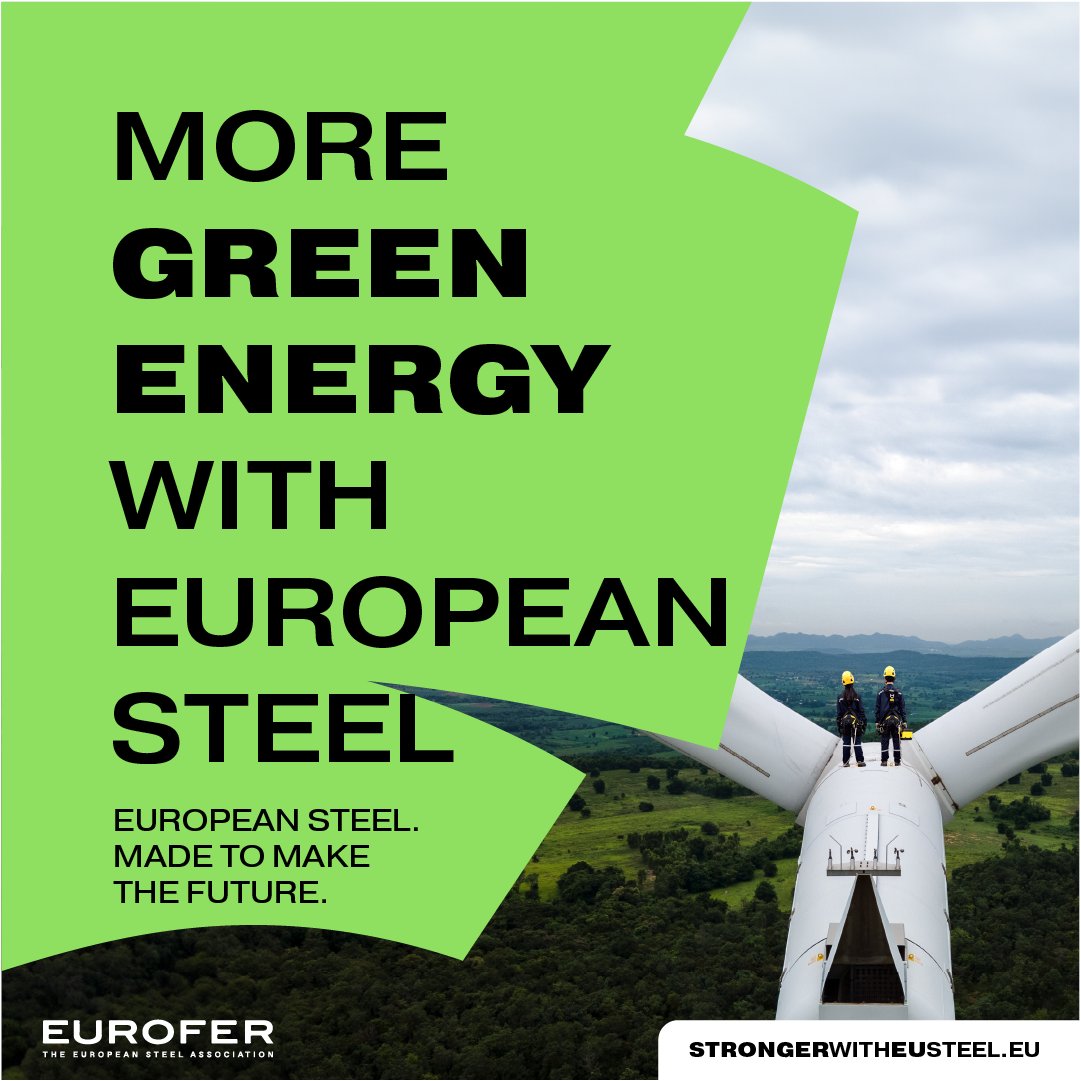 🌱 #European #steelis at the forefront of the green transition.

Kickstarting a #ClimateNeutral economy powered by clean energy requires steel & the production of #GreenSteel requires affordable hydrogen & clean electricity.

#StrongerWithEUSteel

🔗 StrongerWithEUSteel.eu