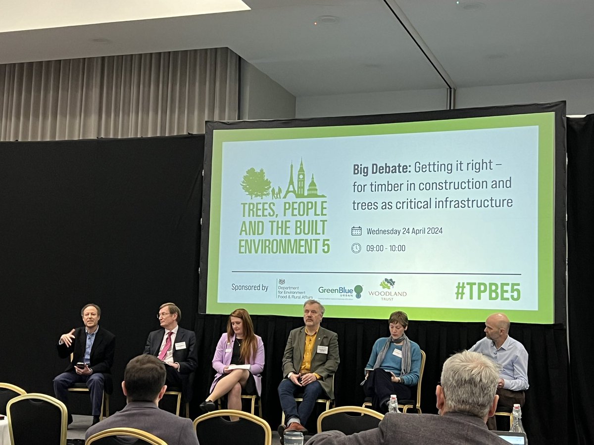 Day 2 at #TPBE5 conference starts with a very interesting debate on the use of timber in construction including ash dieback timber.