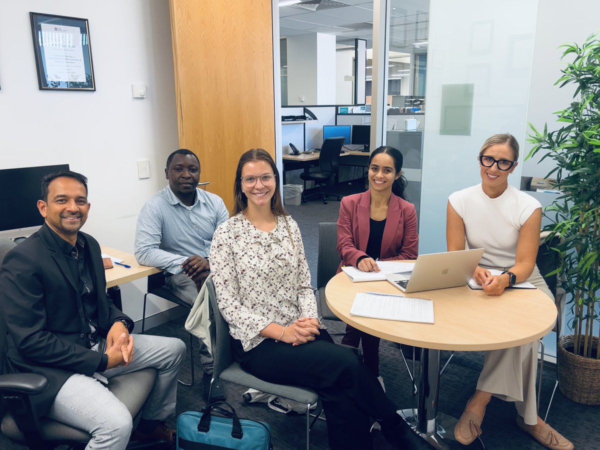 RebeccaBoswort2's tweet photo. Productive meeting mapping our #oralhealth #promotion in #prison project π¦·πͺ₯@Australian Centre for Integration of Oral Health @AjeshGeorge_ @IzzyBarak @salamonson @BiswasAkriti Dr Wachira #UOW MPH student #SDGs π #integratedcare #ModelofCare #PrisonHealthIsPublicHealth #dental https://t.co/0WUyb0zPFo