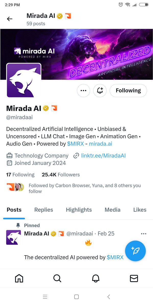 AkhaingM's tweet photo. @EtheriaCrypto @trycarbonio @miradaai Done https://t.co/faOrLGJOGI