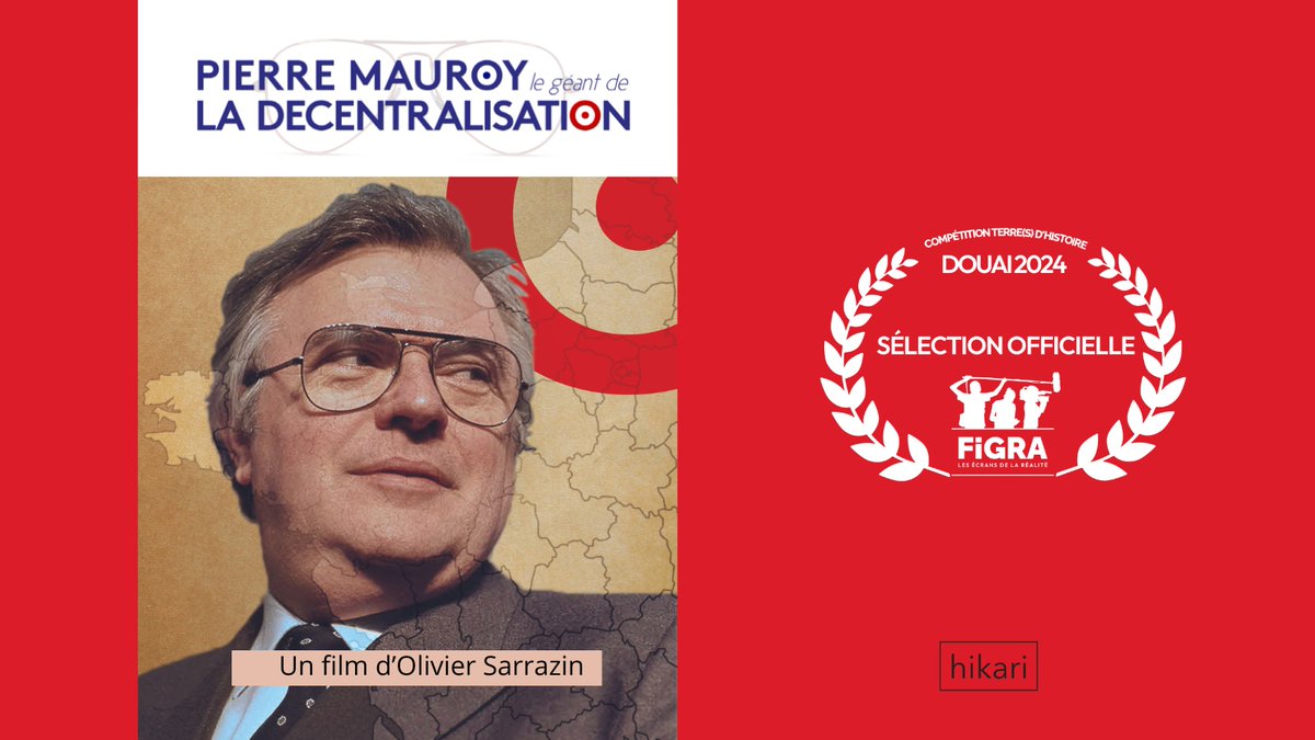 👏 Hikari au FIGRA ! Le film d'@OlivierSarrazin, “Pierre Mauroy, le géant de la décentralisation”, est sélectionné au @FIGRA_Festival  !
Rendez-vous à Douai pour la 𝟯𝟭𝗲 𝗲́𝗱𝗶𝘁𝗶𝗼𝗻 𝗱𝘂 𝗙𝗶𝗚𝗥𝗔 𝗱𝘂 𝟮𝟴 𝗺𝗮𝗶 𝗮𝘂 𝟮 𝗷𝘂𝗶𝗻.

#figra #prix #figra2024 #douai #hikari