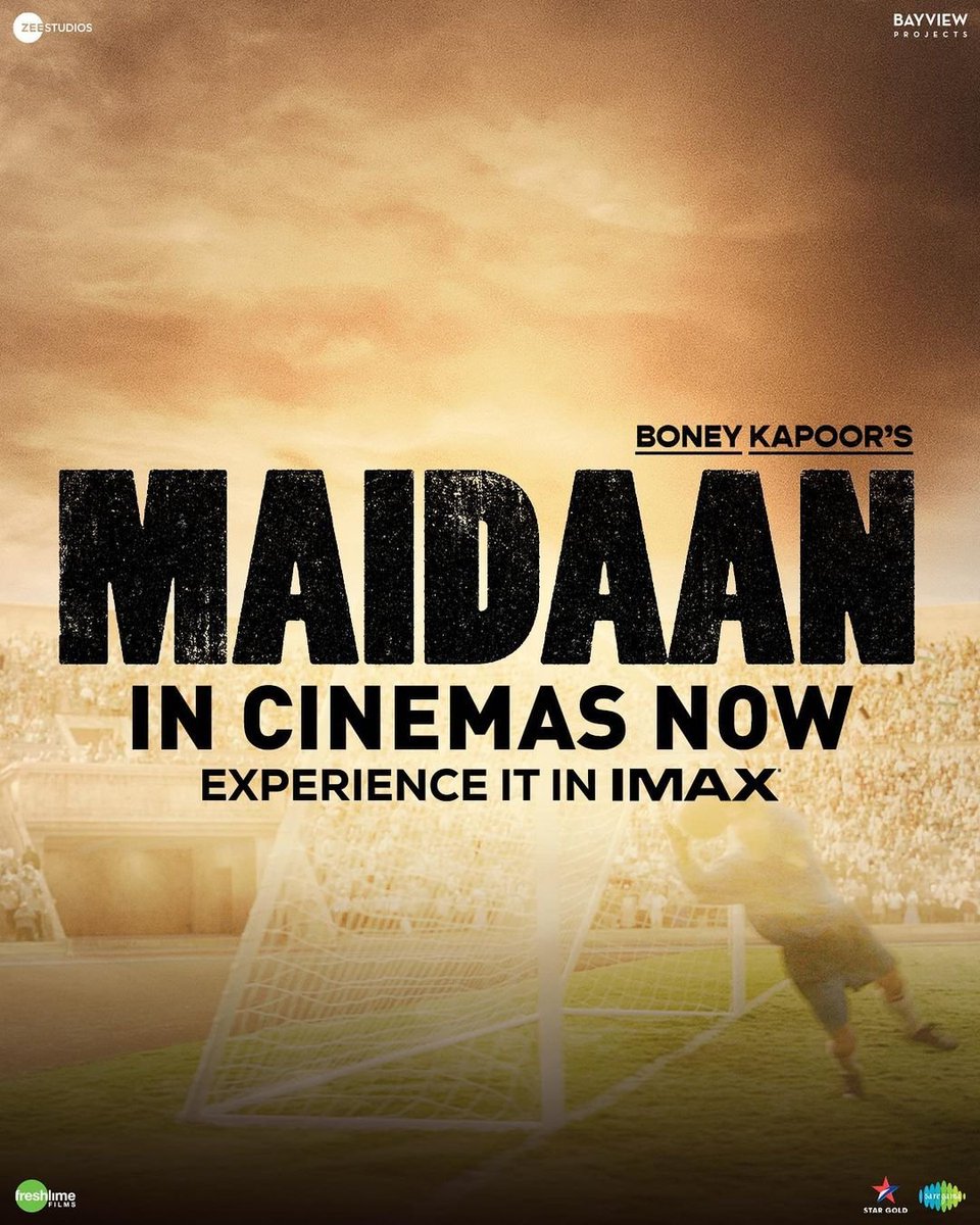 Experience the passion, the grit, and the triumphs of S.A. Rahim’s journey with #Maidaan ⚽✨ Now screening at PVR INOX! Book now: cutt.ly/y7S9ryy . . . #AjayDevgn #Priyamani #GajrajRao #MaidaanMovie