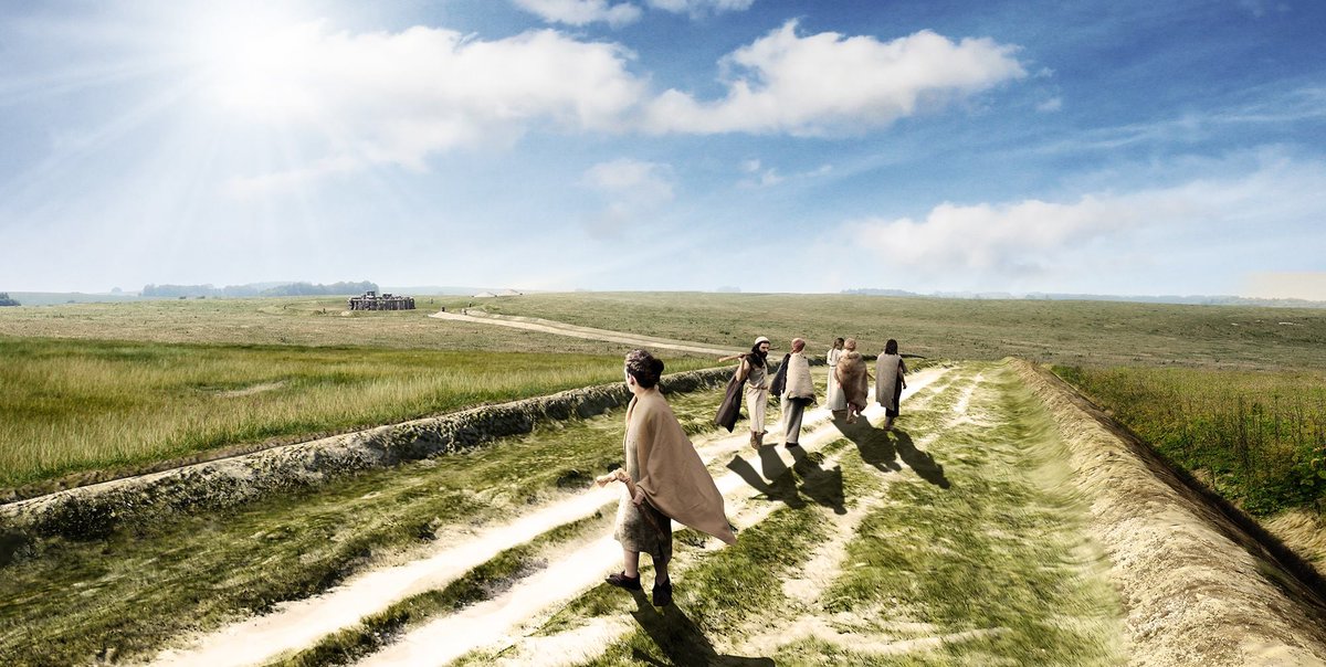 The Stonehenge Avenue is an ancient pathway that connects the stone circle to the River Avon. It was constructed around 2300 BC and may have been a processional route. Excavations have shown that it follows natural geological features formed at the end of the last ice age.