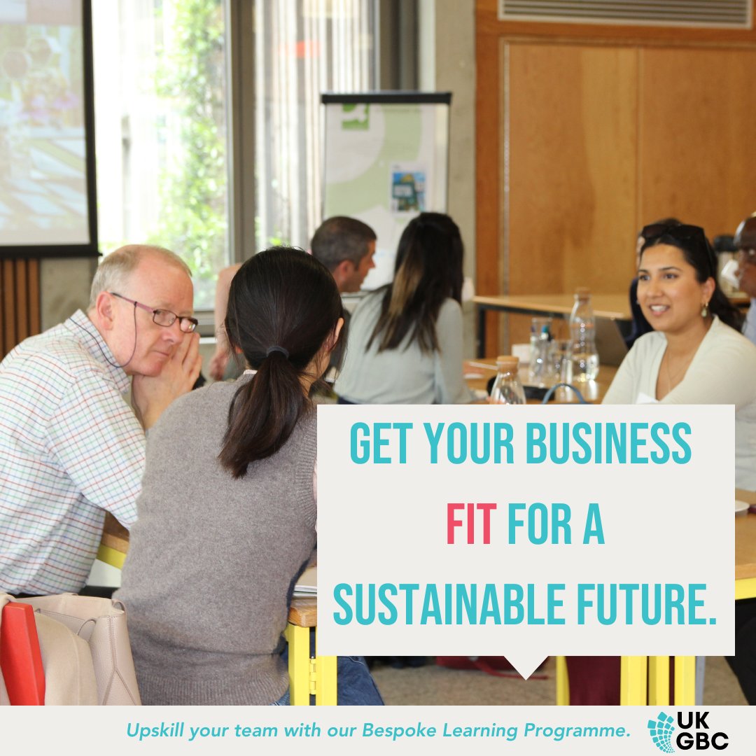 ✨ Equip your team with the knowledge and skills to drive sustainable outcomes with UK Green Building Council bespoke training and leadership development. 👉 Contact us at learning@ukgbc.org
