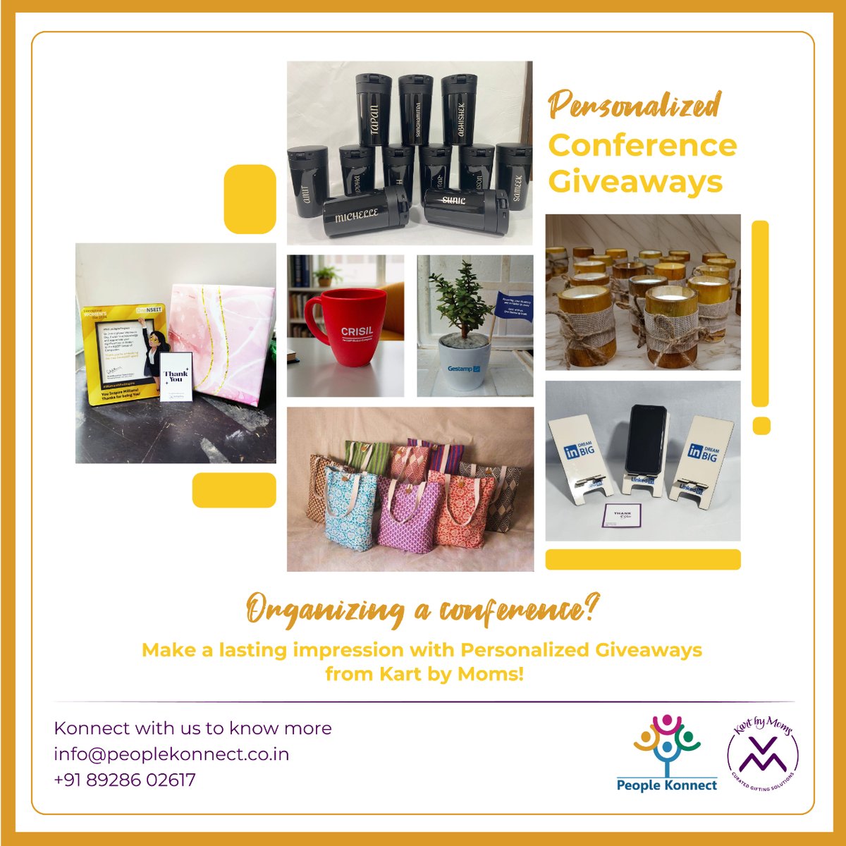 Conference giveaways that leave a lasting impression with personalized gifts from Kart by Moms!✨

#conferencegiveaway #conferencegifts #personalizedgifts #clientgifting #clientgiftideas #eventgifting #corporategifts #corporategiftings #corporategiftideas #kartbymoms
