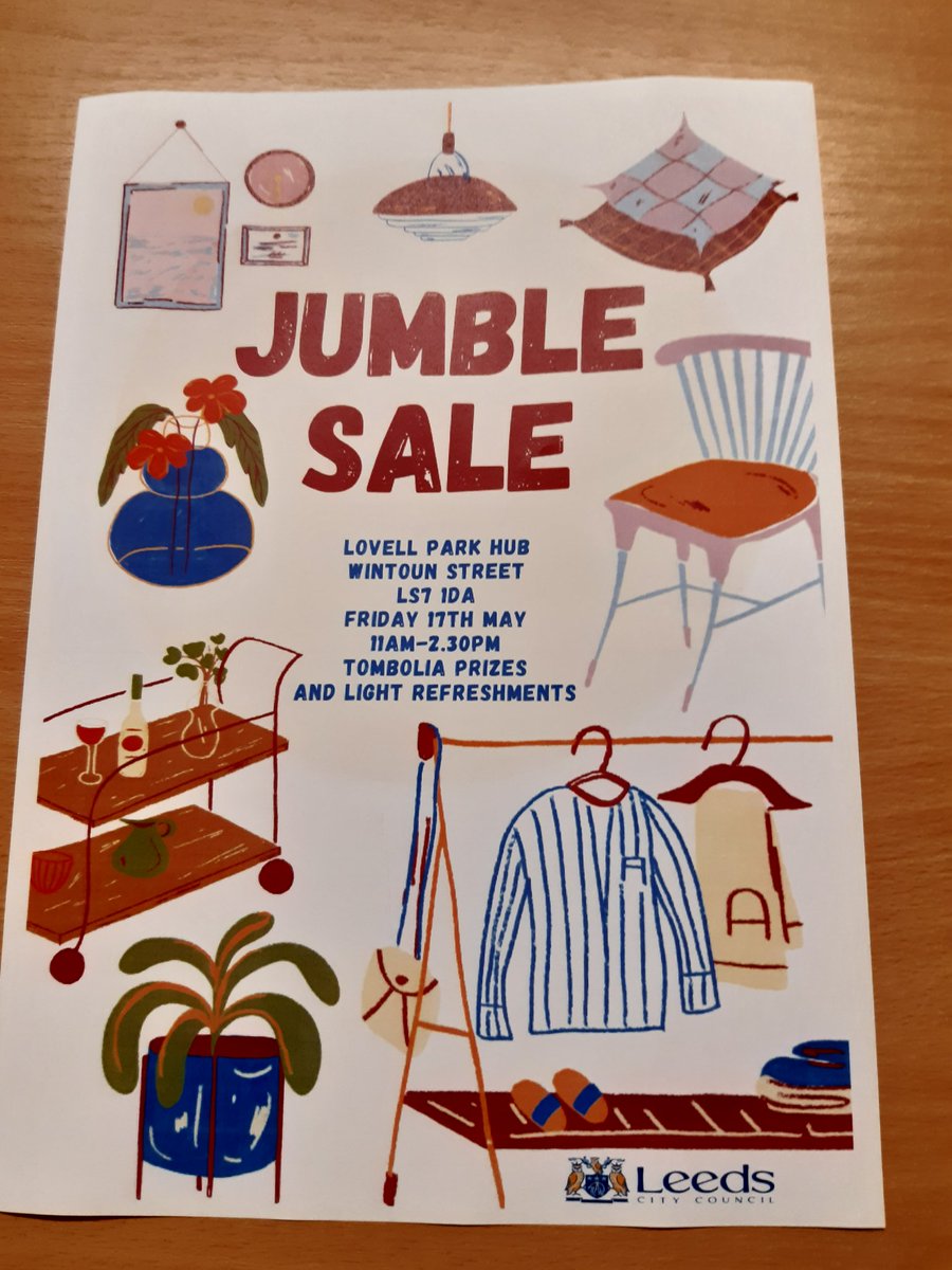 Lovell Park Hub Day Opps are having a Jumble Sale on Friday 17th May 2024 11 am to 2.30 pm. Everyone welcome. LCCDayOps_MH_