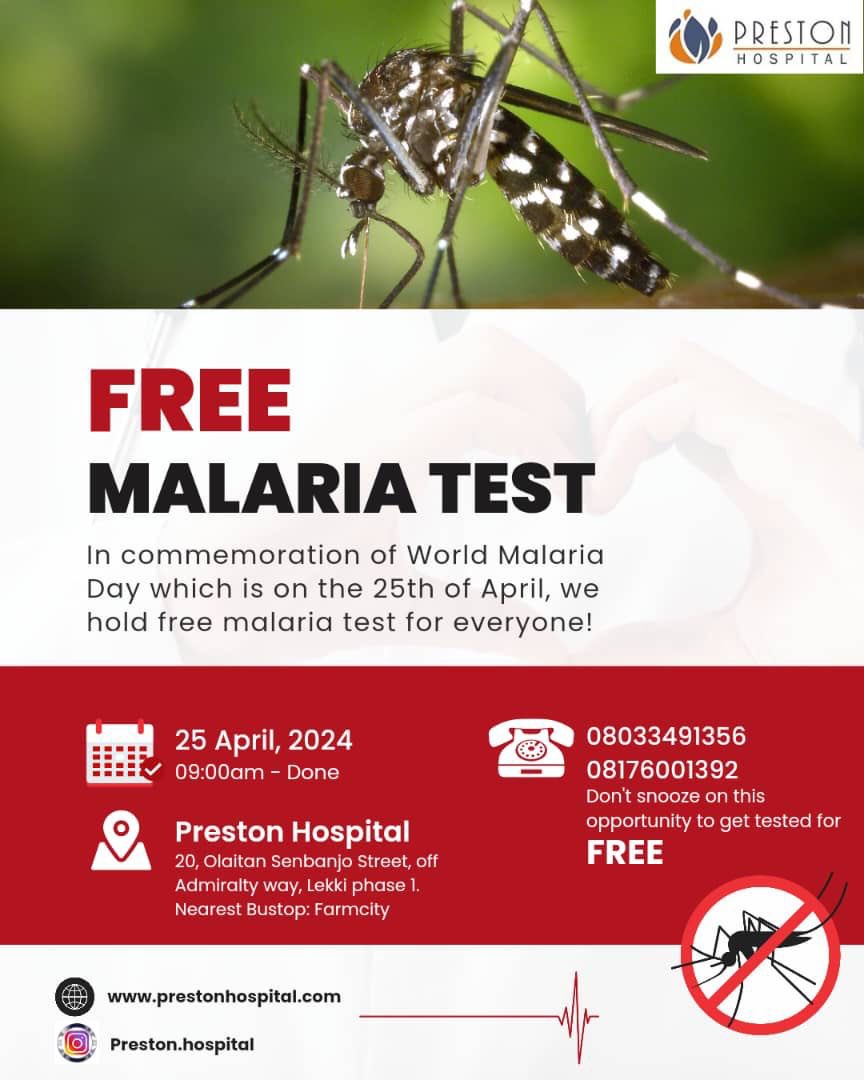 Prestonhosp's tweet photo. Join us tomorrow for free malaria testing at Preston hospital! Together, let's fight malaria and protect our community. 
COME ONE, COME ALL! #WorldMalariaDay🌍🦟💪 #prestonhospital #worldmalariaday2024 https://t.co/gdKkTcbMeC