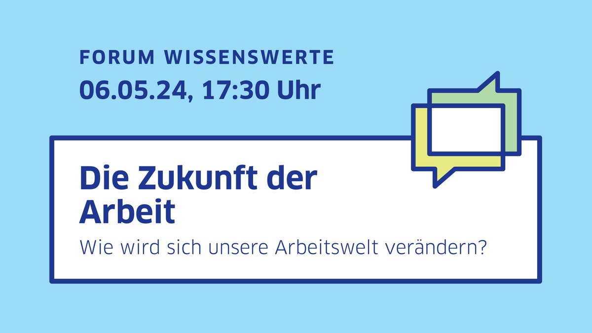 Ob Debatten rund um #Fachkräftemangel, #KünstlicheIntelligenz oder neue Prioritäten auf den Märkten: Unsere #Arbeitswelt verändert sich. Wie sieht es mit der Zukunft der Arbeit aus? Darum geht es beim nächsten Forum Wissenswerte am 06.05. ➡️ doo.net/veranstaltung/…