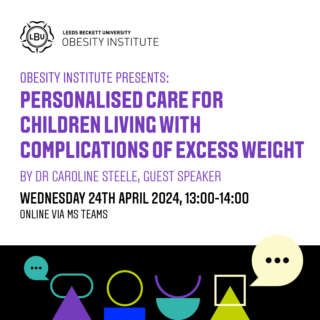 Join us at 1pm today for the seminar “#Personalisedcare for children living with complications of #excessweight” by @CSteele_endo. Learn about #WYCEW efforts to provide #compassionatecare & combat #stigmatisedlanguage Join us on MS Teams: bit.ly/3W8yhAY #paediatric #NHS