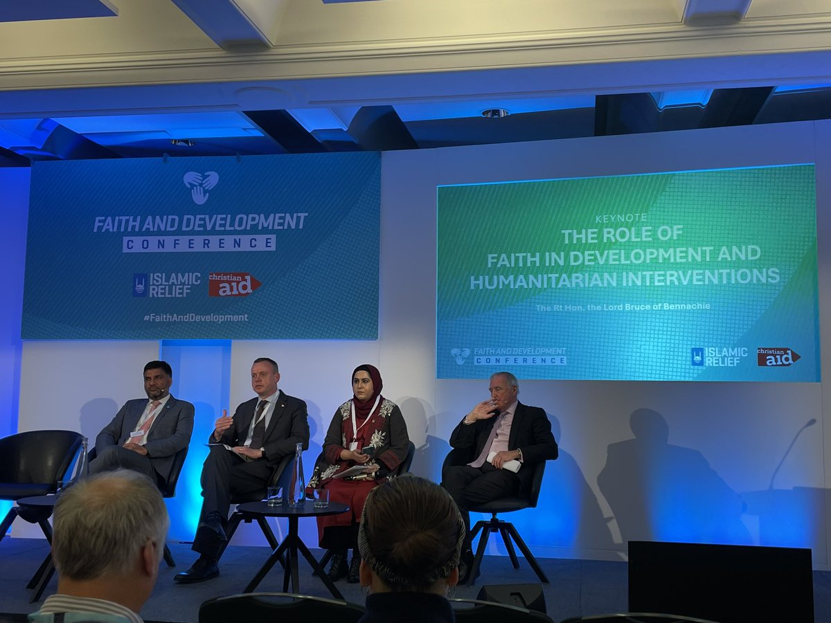 Very good initiative started by Islamic Relief and Christian Aid #FaithAndDevelopment