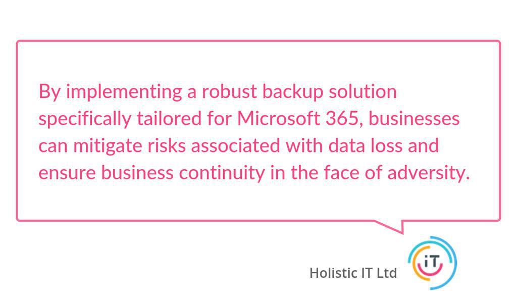 HolisticIT's tweet image. Many businesses fall victim to the misconception that storing data in the cloud equates to automatic backup.

Read more 👉 lttr.ai/ARjLX

#CloudBackup #CloudBackupServices #CloudBackupSolutions #ITSupportDoncaster #EmailSecurity #DigitalTransformation #HolisticIT