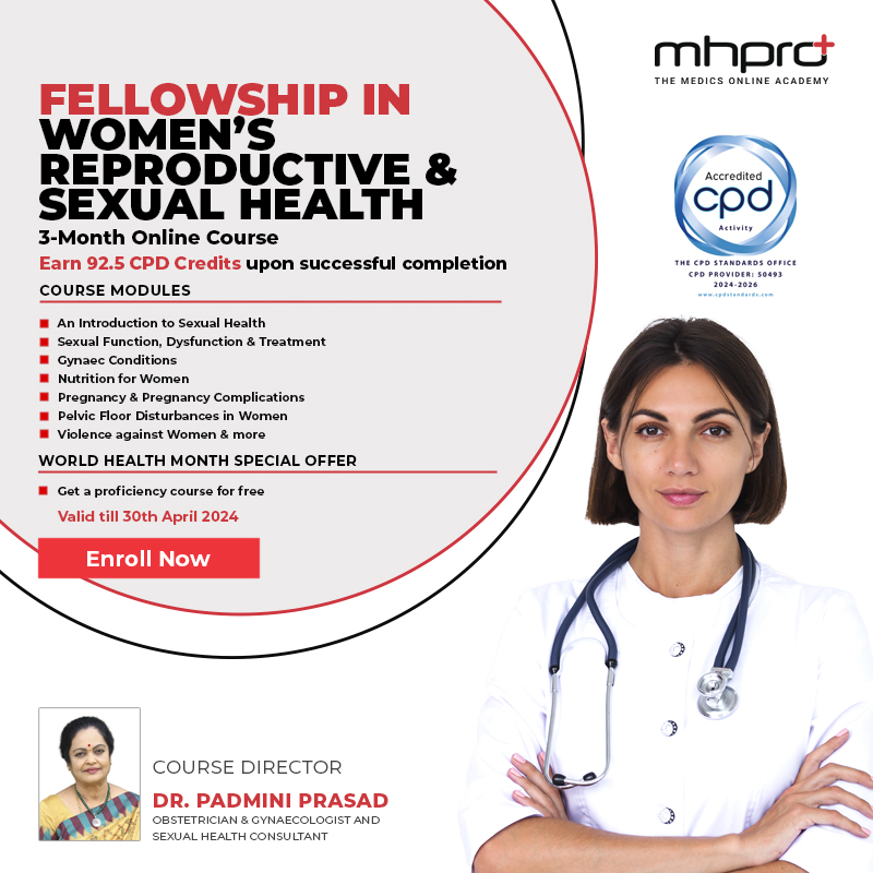 Discover expertise in women's reproductive and sexual health through our comprehensive fellowship program curated for emerging professionals in the field & gain 92.5 CPD Credits🩺✨

Enroll now! bit.ly/3SQNh2Y

#Womenshealth #IWD2024 #InternationalWomensday2024