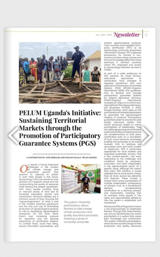 The 2nd edition of the African Agroecological Entrepreneurship and Territorial Markets newsletter from AFSA. Am futuring in page 10-11,where I share my story of the Africa Women Leaders in Agroecology. Check this out but tapping on the link below; publuu.com/flip-book/4789…
