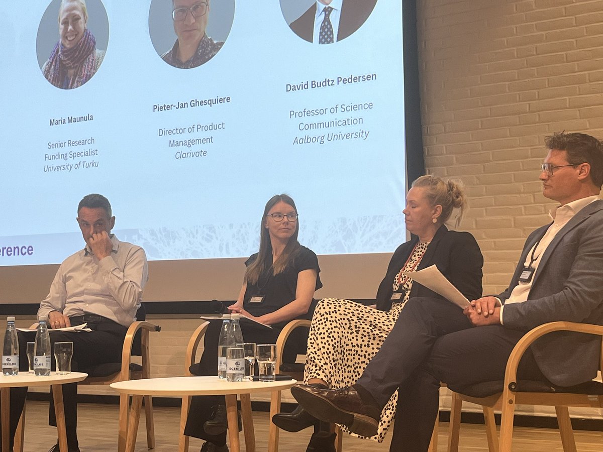 dipti_pandya's tweet photo. So good to have one of us @EARMAorg @ManualMarsu very ably representing our voice and profession on this very interesting, topical and engaging #keynote panel on #AI and how we can better navigate our new #rma #future #earmaconference #researchmanagement https://t.co/kYzyyGd7jY