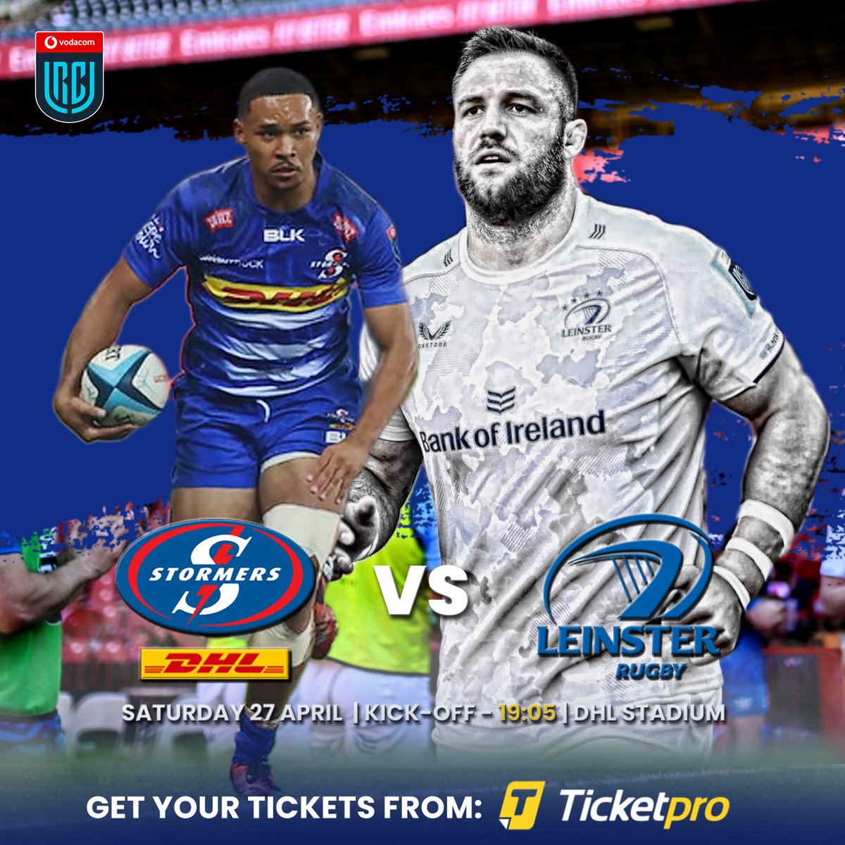 📷 Game on! Stormers vs Leinster this Saturday is going to be huge! Got your tickets yet? 📷 Head over to Ticketpro and let’s fill the stands at DHL Stadium. bit.ly/STOvLEI_24_FB