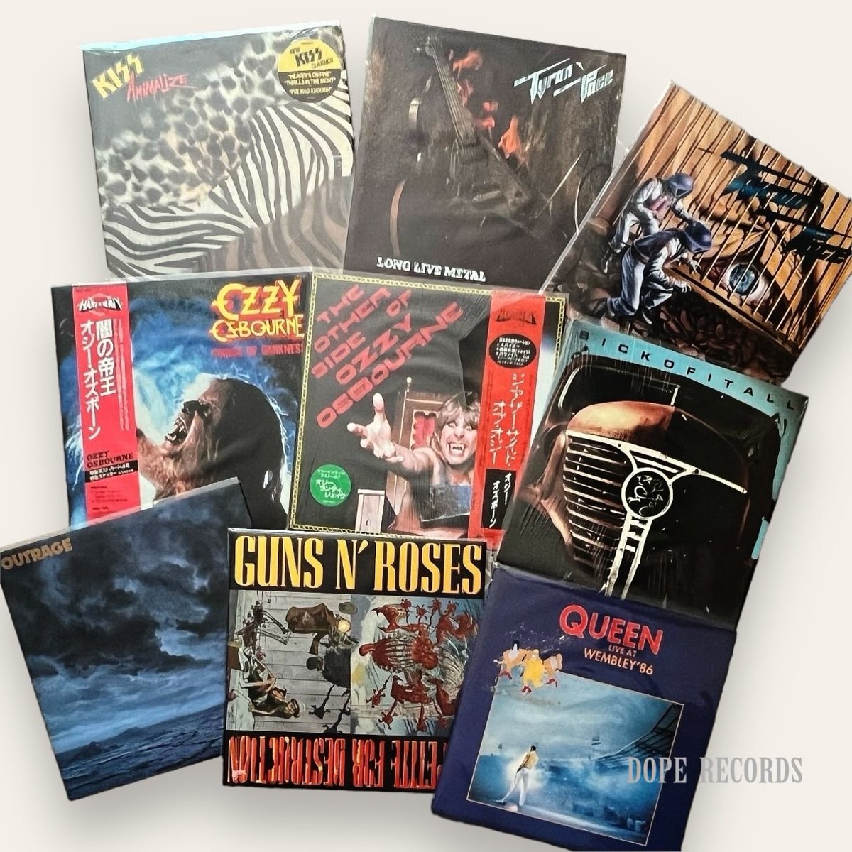 dopekorea's tweet photo. Used 초판 &amp; 레어 판본 하드록 / 하드코어 바이닐🎸
Metal, Hardcore &amp; Hardrock! Division
 
• Kiss

• Tyran Pace

• Tyran Pace 

• Ozzy Osbourne 

• Sick of it All 

• Outrage

• Guns N’ Roses 

• Queen 

#메탈희귀반 #도프레코드 #metallp #45rpm #키스 #오지오스본 https://t.co/k7Pw1vE8BR