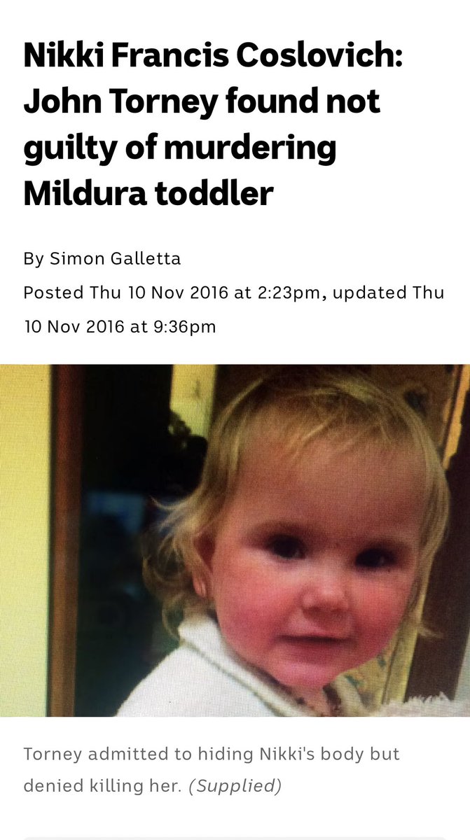 The man who’s been arrested (but not yet charged) over the murder of Cobram woman Emma Bates is John Torney. He was sensationally found innocent of murdering a 2-year-old child in Mildura in 2016 (despite his being alone with the child when she died, that the child died